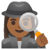 woman detective, medium-dark skin tone